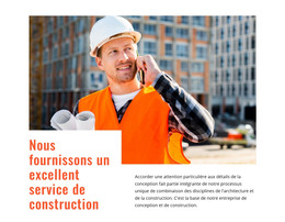 Excellent Service De Construction - Site Web Réactif