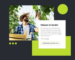 Maison & Jardin - Modèle HTML5 Réactif