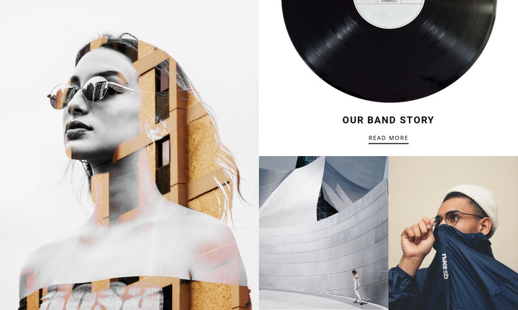Our band story Homepage Design