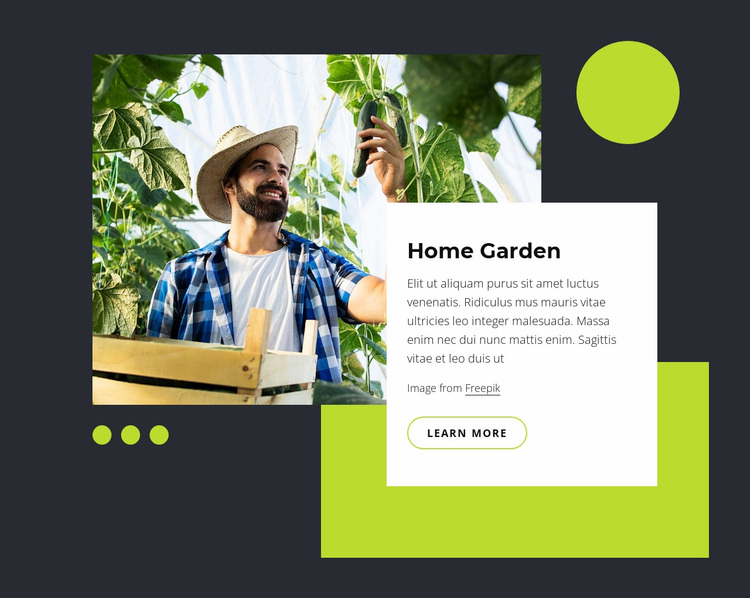 Home garden Website Design