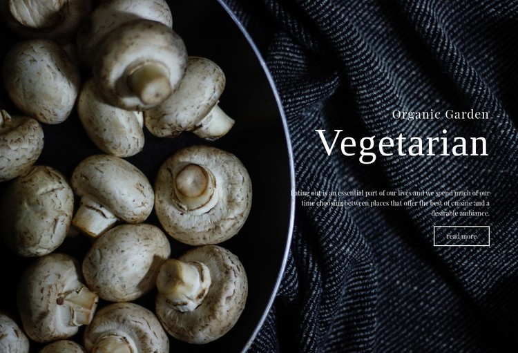 Vegan recipes CSS Template
