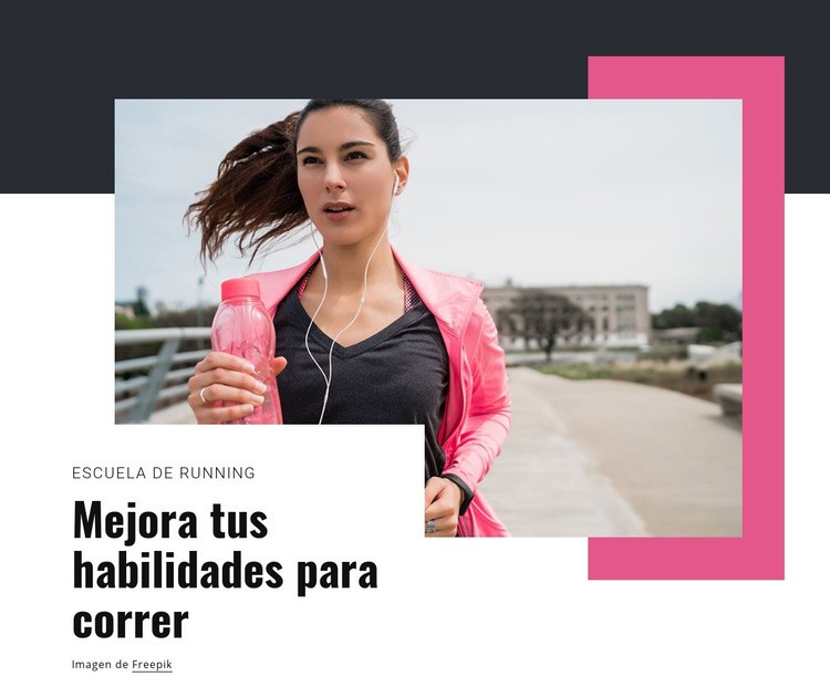 Mejora tus habilidades para correr Página de destino