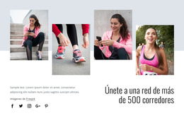 Corre Por Una Vida Más Saludable - Plantilla Web