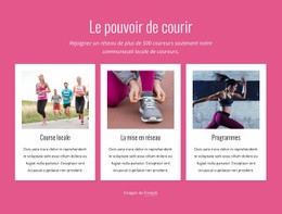 Le Pouvoir De Courir - Modèle De Maquette De Site Web