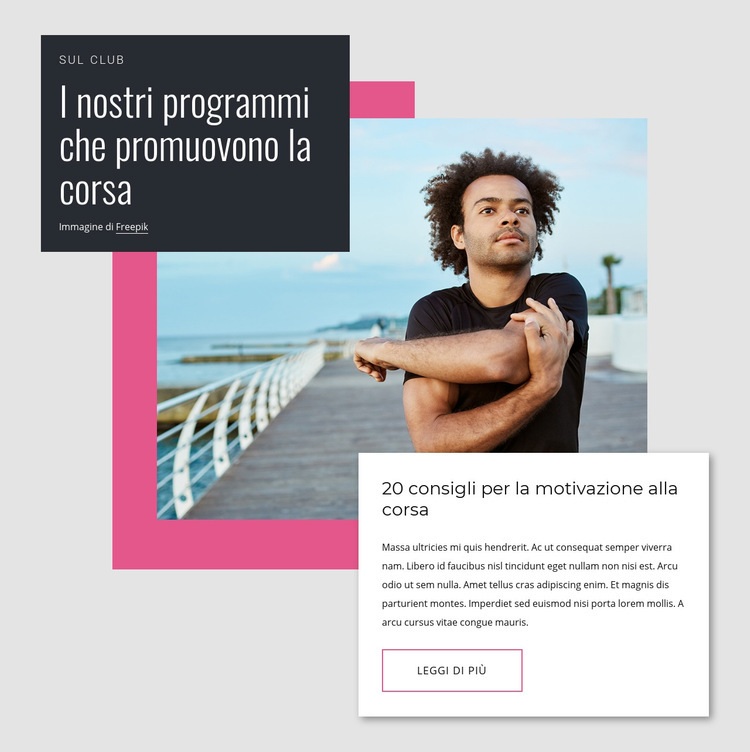 Club di trail running Progettazione di siti web