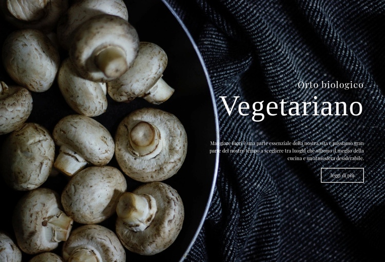 Ricette vegane Modello HTML5