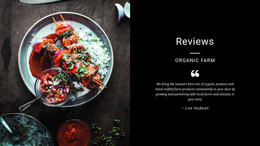 Restaurant Reviews - Mobile Website Template