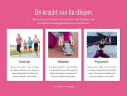 Paginawebsite Voor De Kracht Van Hardlopen