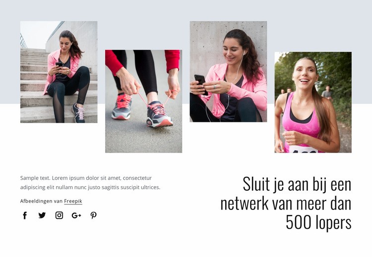 Ren voor een gezonder leven Html Website Builder