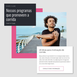 Clube De Corrida Em Trilha - Modelo De Página HTML