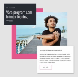 Löpningsklubb - HTML-Sidmall