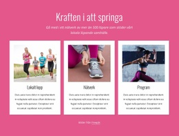 Kraften I Att Springa - Gratis Webbplatsmall