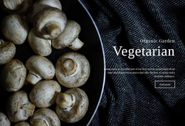 Responsive Web Template For Vegan Recipes