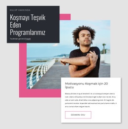 Koşu Kulübü - Web Sitesi Tasarımını Ücretsiz Indirme