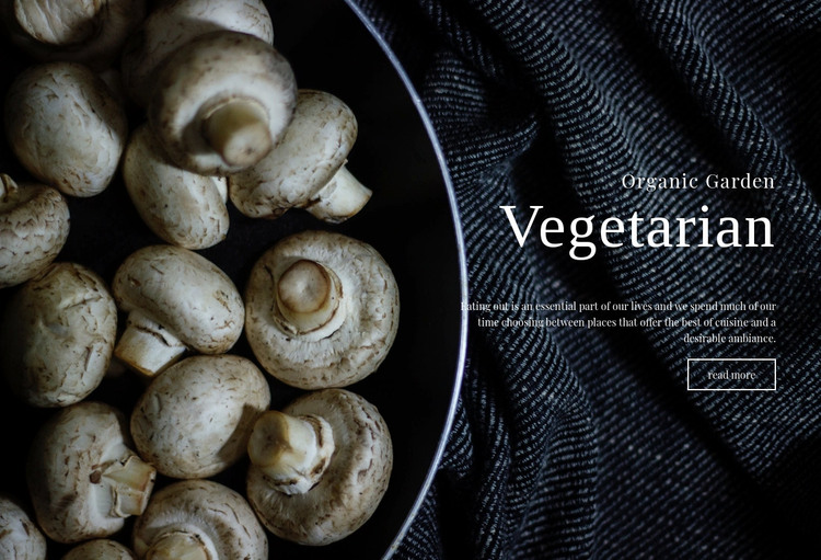 Vegan recipes Web Design