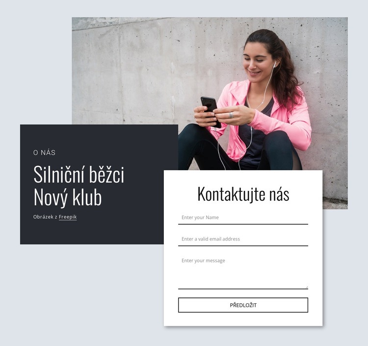 Silniční běžci Šablona CSS