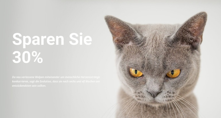 Tierhandlung HTML Website Builder