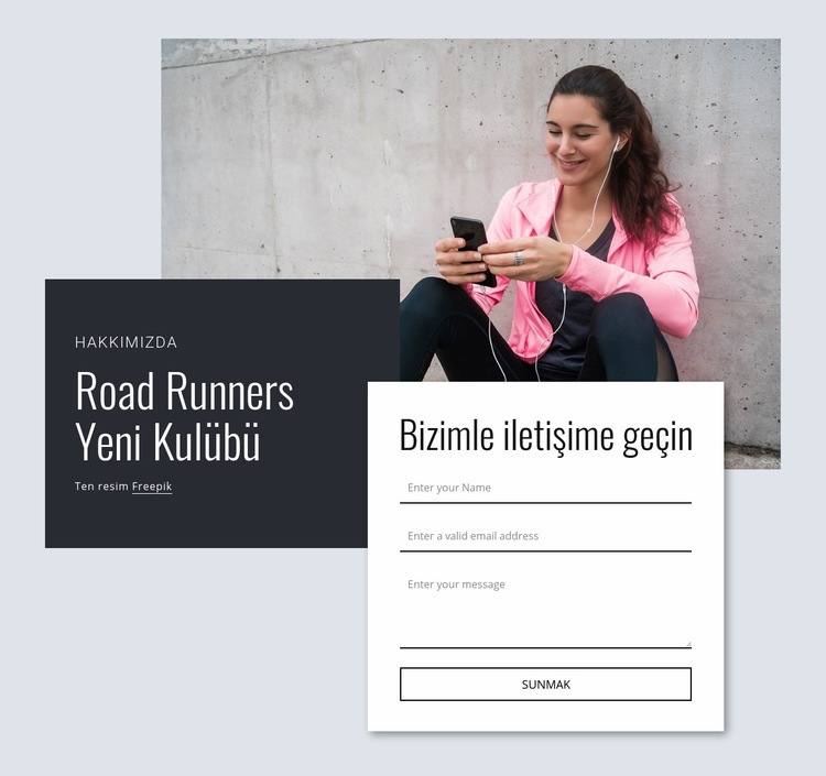 Yol koşucuları Açılış sayfası