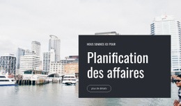 Conception De Site Web Pour Entreprise De Planification