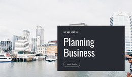 Page HTML For Planning Business