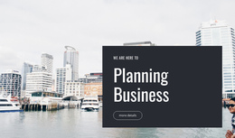 Exclusive One Page Template For Planning Business