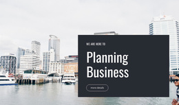 Planning Business - Mobile Website Template