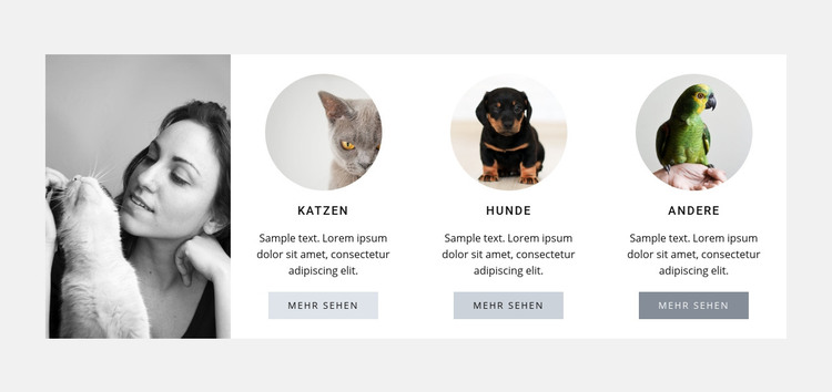Beste Haustierpflege HTML-Vorlage