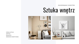 Sztuka Nowoczesna We Wnętrzach - Szablon Strony Internetowej Do Pobrania Za Darmo