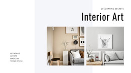 Stunning WordPress Theme For Modern Art In Interiors