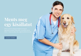 Állatorvosi Egészségügyi Ellátás - HTML Oldalsablon
