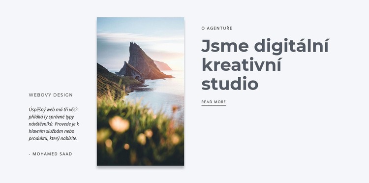Digitální kreativní studio Webový design