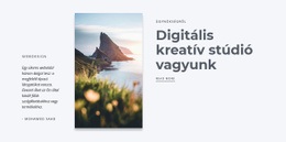 Digitális Kreatív Stúdió - Céloldal Sablon