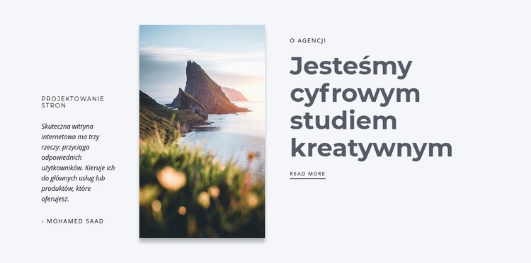 Cyfrowe studio kreatywne Kreator witryn internetowych HTML