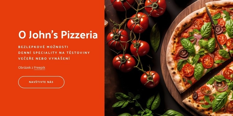 Vlastní pizza v New Yorku Šablona HTML
