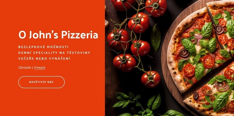Vlastní pizza v New Yorku Šablona webové stránky