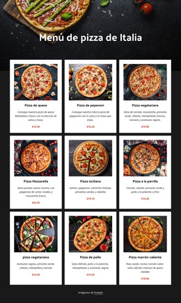 Pizza Casera - Plantilla De Sitio Web Móvil