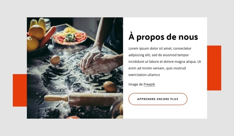 Nous faisons nos pizzas, pâtes, calzone Modèles de constructeur de sites Web