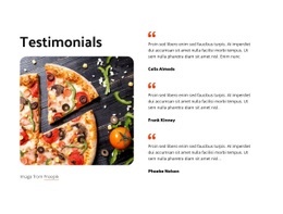 Simple testimonials block - Html Code Example by Nicepage