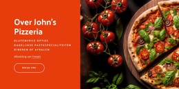 Responsieve HTML5 Voor Pizza Op Maat In New York