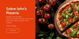 Pizza Personalizada Em Nova York - Modelo HTML5 Responsivo
