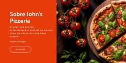 Pizza Personalizada Em Nova York - Tema WordPress Para Download Gratuito