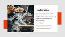 Pizzamızı, Makarnamızı, Calzone'Umuzu Yapıyoruz - HTML Sayfası Şablonu