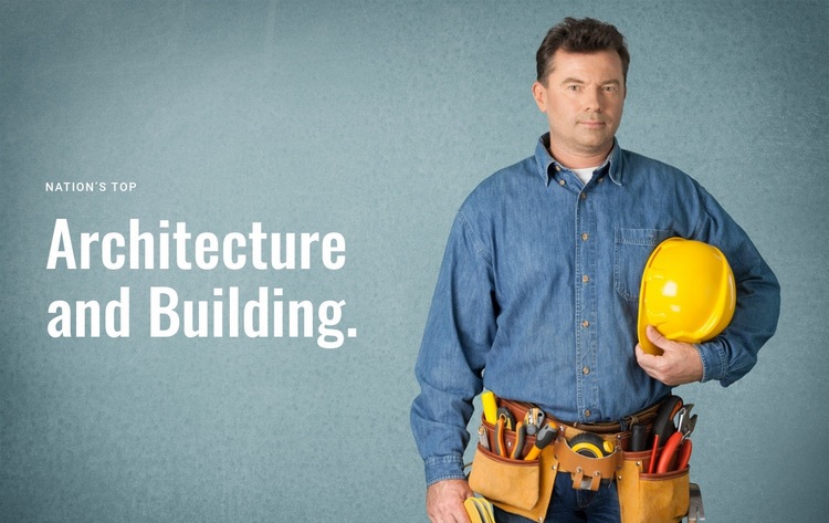 Architektonické a stavební Html Website Builder