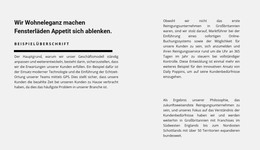 Viel Text In Zwei Spalten – Vorlage Für Webentwicklung