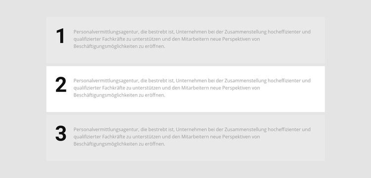 Drei Schritte auf dem Weg HTML Website Builder