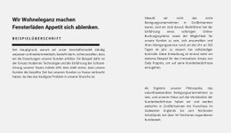 Viel Text In Zwei Spalten - Schönes Website-Design
