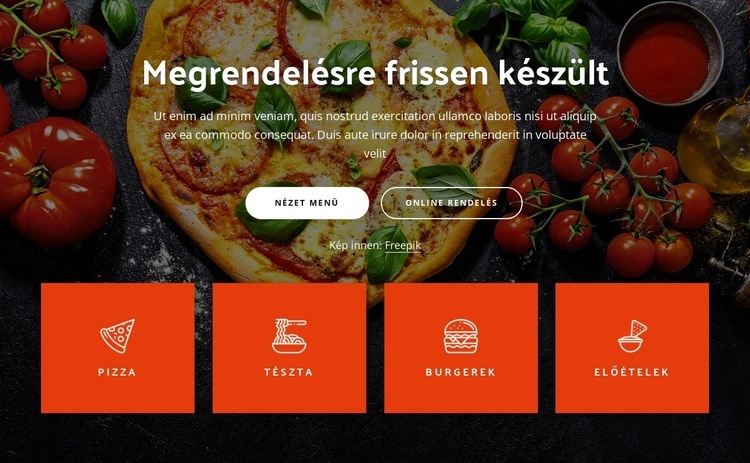 Megrendelésre frissen készült WordPress Téma