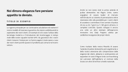 Tanto Testo In Due Colonne - Bellissimo Design Del Sito Web