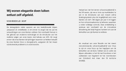 Veel Tekst In Twee Kolommen - Prachtig Websiteontwerp