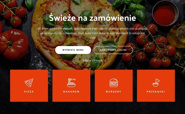 Robione świeże na zamówienie Motyw WordPress